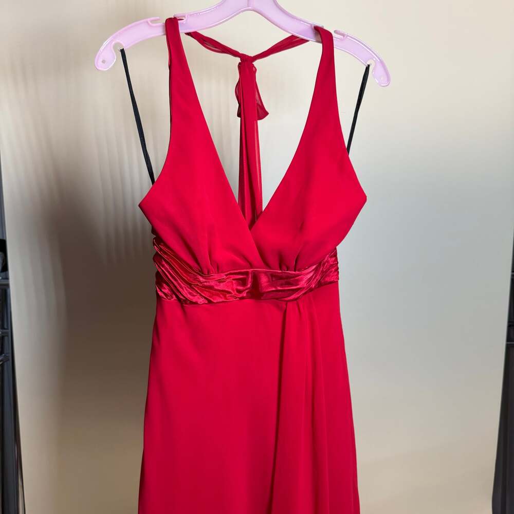 VTG Y2K Maria Bonita Red Evening Gown Maxi Dress